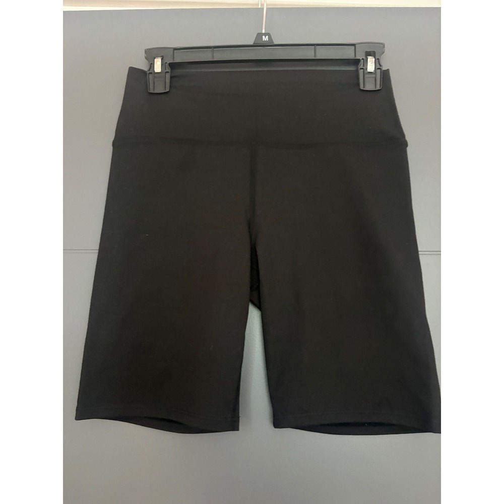 Sage Collective Womens Black High Rise Biker Shorts‎ Size Medium Athletic Yoga
